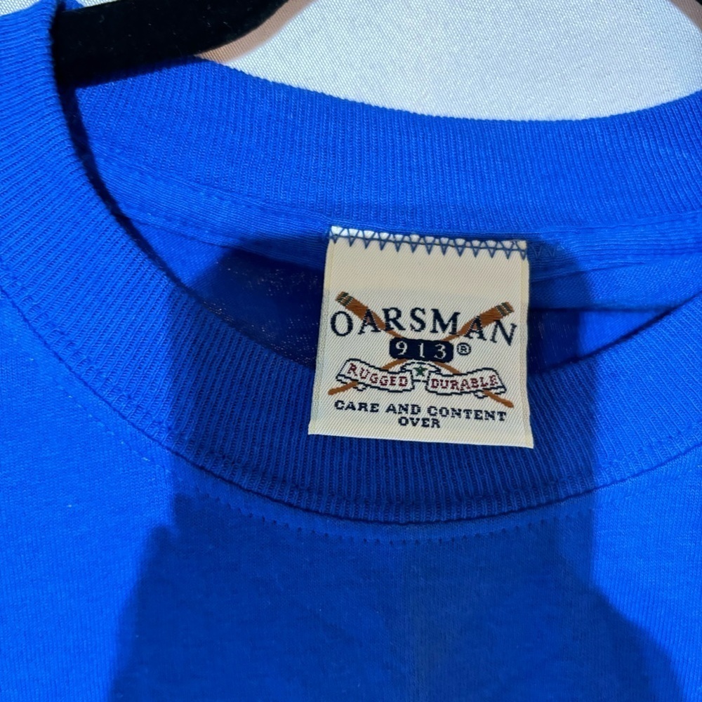 BOGO Oarsman 913  Long Sleeve Blue Graphic Shirt Size L - Picture 4 of 6